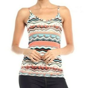 Geometric Print Classic Cami Top